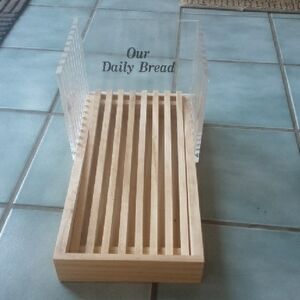Wooden Bread Sl8cer with Acrylic Sides